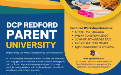 Join us for DCP Redford Parent University!